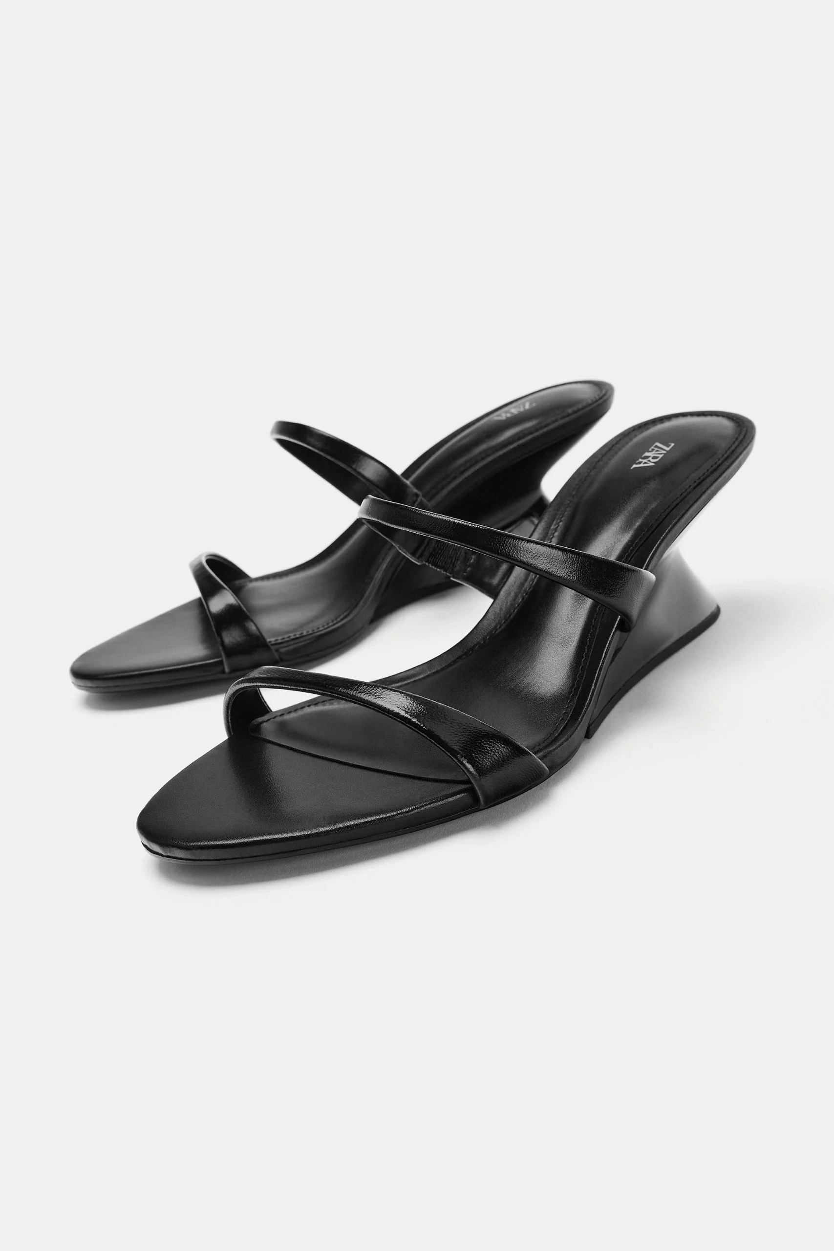 Leather Wedge Mules زنانه - Image 4