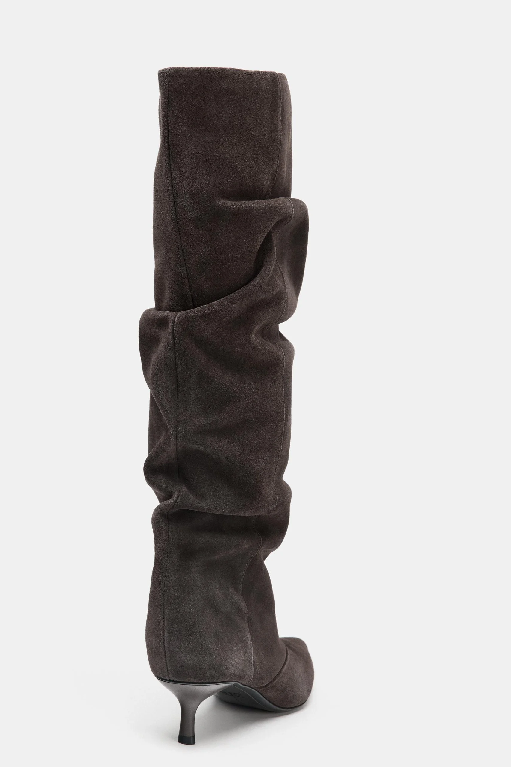 Suede Kitten Heel Boot زنانه - Image 6
